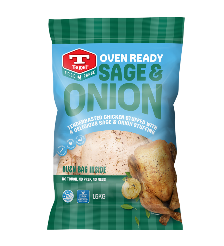 Free Range Whole Chicken Sage & Onion Stuffed 1.5kg
