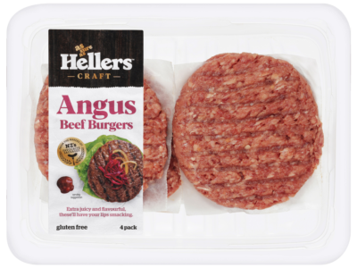 Angus Quarter Pounder Beef Burgers 4pack - Hellers Craft
