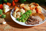 ROAST BEEF AND VEGETABLES (READY TO EAT MEAL)