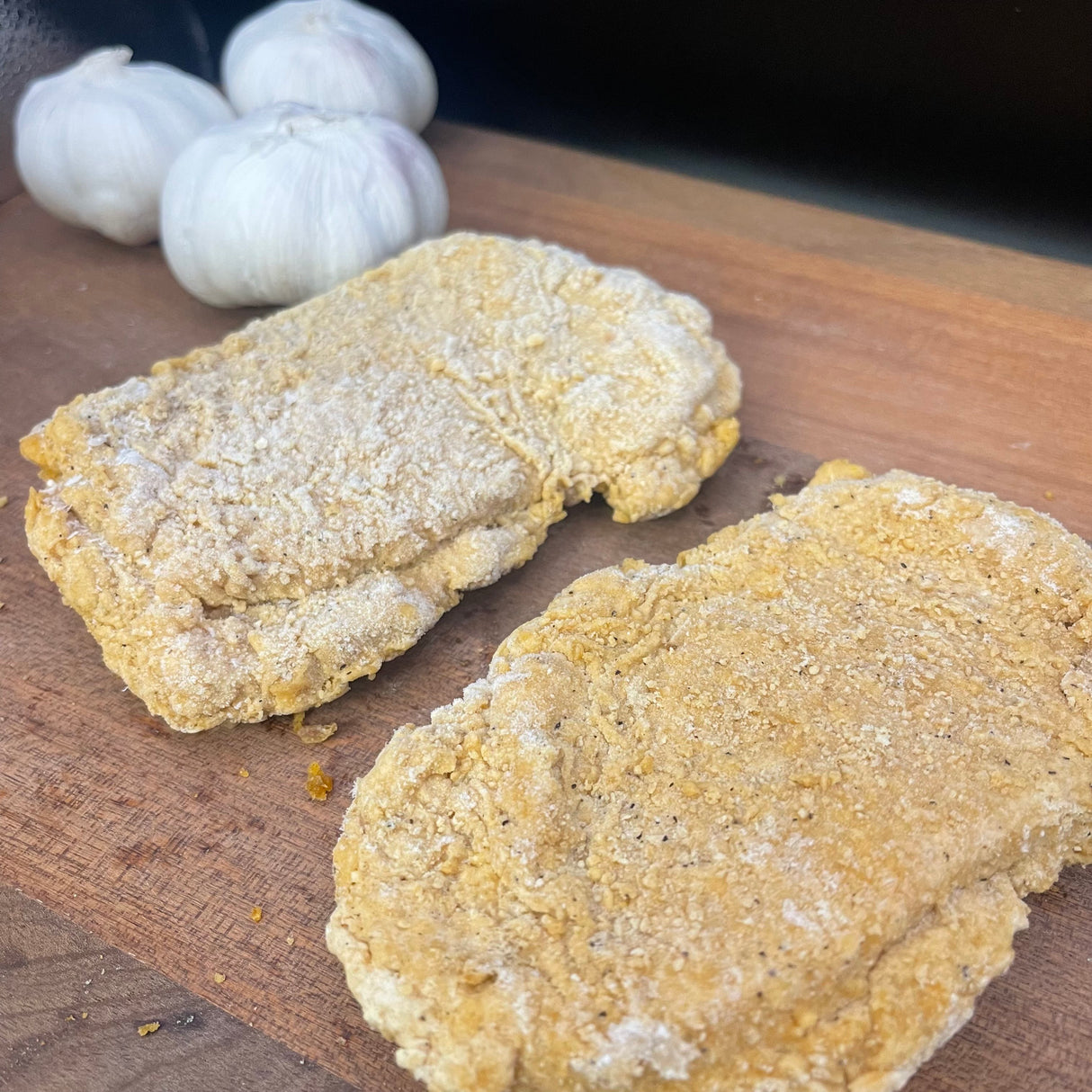 CRUMBED SPICY CHICKEN THIGH STEAKS