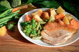 ROAST PORK AND VEGETABLES (READY TO EAT MEAL)